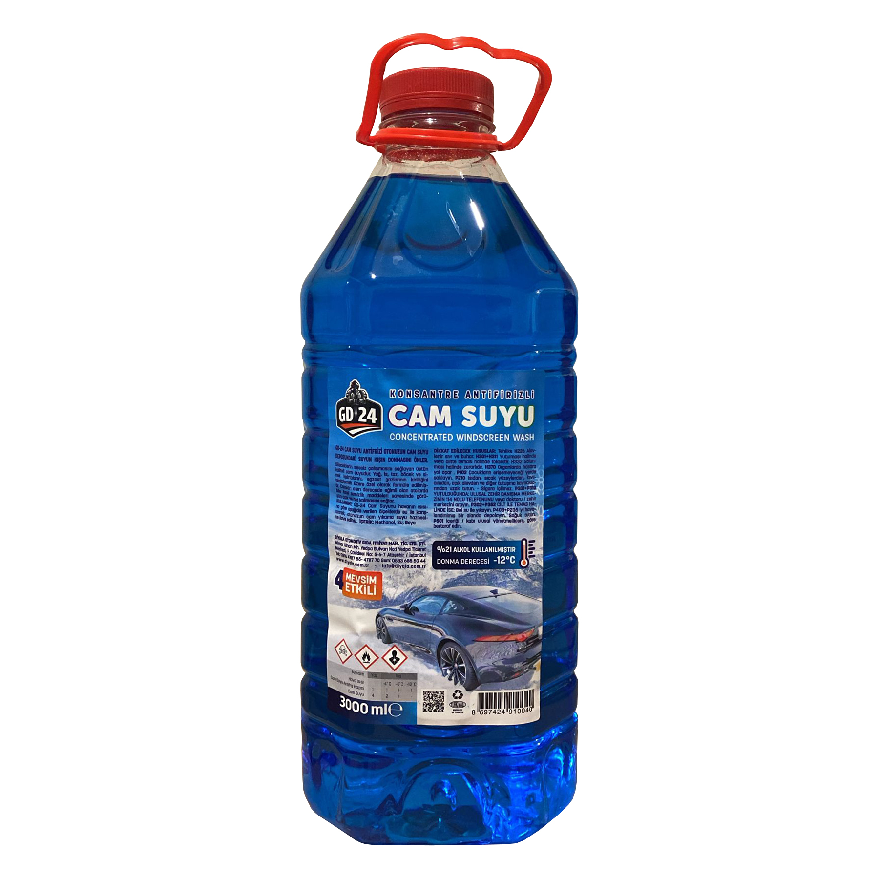 GD-24 Antifrizli Cam Suyu 3 L